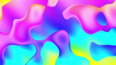Soyut renkli dalgalı arka plan. 4k döngü görüntüsü