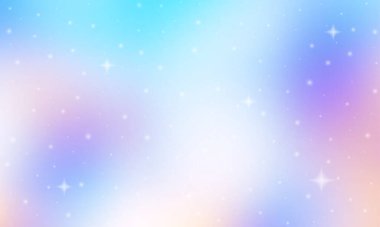 Işıltılı degrade arka plan hologram efekti ve sihirli ışıklar. Holografik soyut fantezi zemin peri parıldıyor ile altın yıldız ve şenlikli bulanıklaştırır