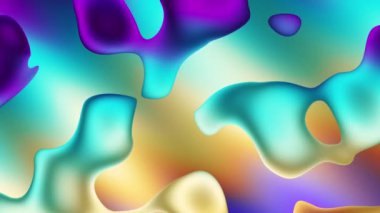 Soyut renkli dalgalı arka plan. 4k döngü görüntüsü