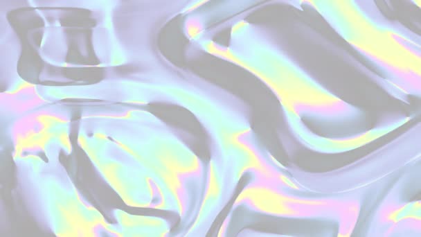 色彩斑斓的无缝流体艺术背景 4K环路镜头 — 图库视频影像