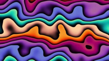 Soyut renkli dalgalı arka plan. 4k döngü görüntüsü