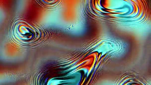 Animatie Lus Abstract Kleurrijke Achtergrond Van Een Lussen Geanimeerd Iriserend — Stockvideo
