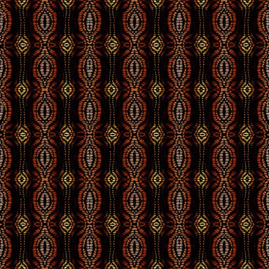 Kusursuz bir arka plan modeli. Soyut etnik kabile modeli. Vektör resmi