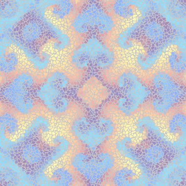 Kusursuz mozaik sanat modeli. Soyut sanat arkaplanı... vektör resmi.