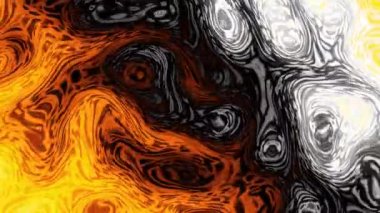 Renkli Kusursuz Sıvı Sanat Soyut Arkaplan. Animasyon. 4k döngü görüntüsü
