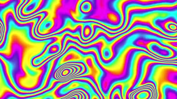 Bunte Nahtlose Fluid Art Abstrakten Hintergrund Animation Looping Material — Stockvideo