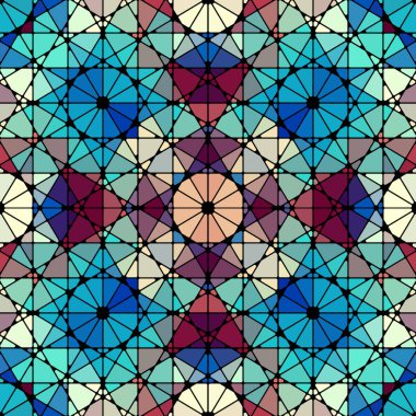 Kusursuz Arap geometrik deseni. Geleneksel Müslüman geçmişi. Doğu kültürü, arabesk, İran motifi..