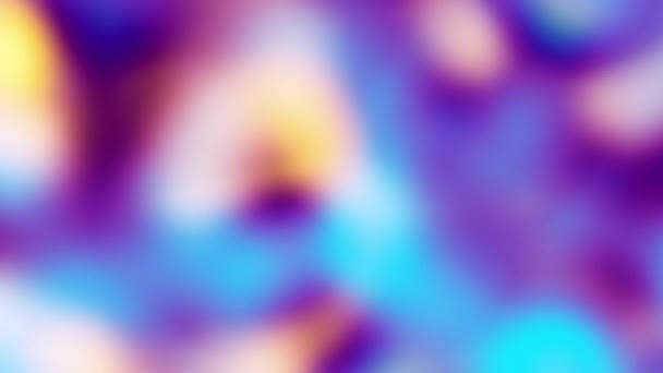 Abstraktní Rozostřená Modrá Bokeh Light Leak Gradient Background Loop Pro — Stock video