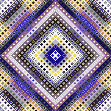 Soyut geometrik simetrik zemin. Puantiyeli desen. Vektör resmi.