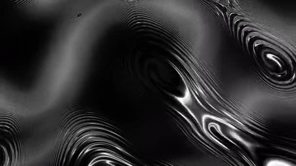 Абстрактный Красочный Фон Металлическая Волнистая Жидкость Отражающая Яркую Поверхность Log — стоковое видео