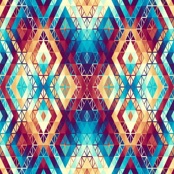 Geometrik soyut üçgen deseni. Kusursuz vektör deseni. Soyut geometrik dikişsiz arkaplan