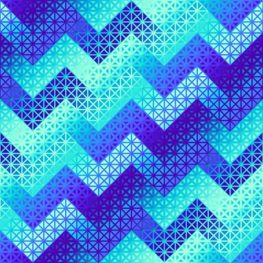 Kusursuz vektör sembolü deseni. Soyut geometrik arkaplan vektör çizimi. Teal mavisi dokusu