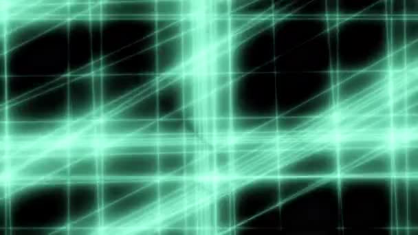 Technologie Zelené Digitální Vlny Pozadí Koncept Krásný Pohyb Prostě Neonové — Stock video