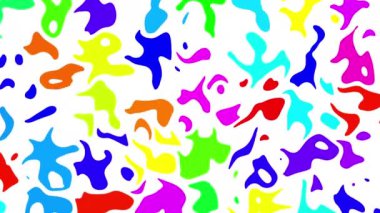 Kusursuz soyut dalgalı şekiller arka plan. Tekrar oynat. 4k video. Henri Matisse tarzı