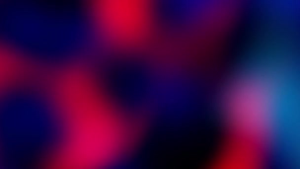 暗闇に移動する多色のぼやけた勾配を持つループ抽象的なクローミングの背景 — ストック動画