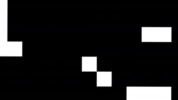 Простий Чорно Білий Візерунок Циклічне Відео — стокове відео