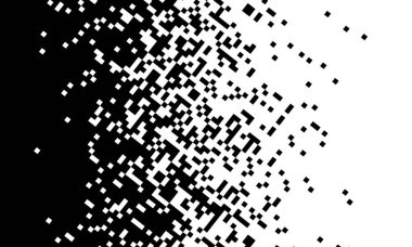 Beyaz arka planda siyah. Siyah ve beyaz grunge etkisini eritiyor. Vektör İllüstrasyonu