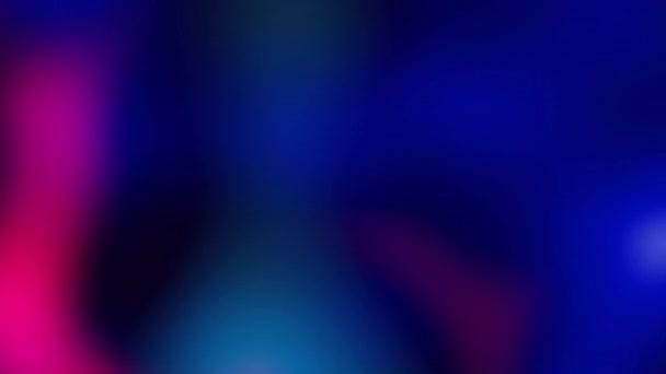 Зацикленный Абстрактный Крутящийся Фон Разноцветными Размытыми Градиентами Движущимися Темноте — стоковое видео