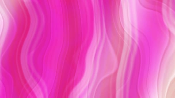 摘要粉红液体流动优雅的波浪运动设计 循环动画 — 图库视频影像