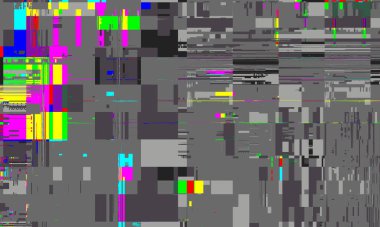 Dijital bir arızanın pikseldeki deseni. Soyut arkaplan, bir dijital arızanın deseni.