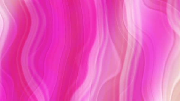 Абстрактная Розовая Жидкость Текущая Элегантными Волнами Цикл Анимации — стоковое видео