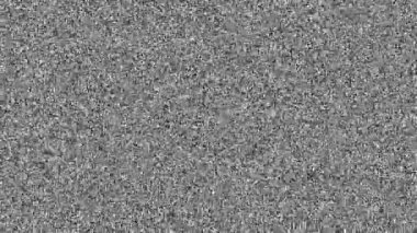 Eski Retro TV - Kötü sinyal yüzünden parazit televizyon sesi. Döngü canlandırması
