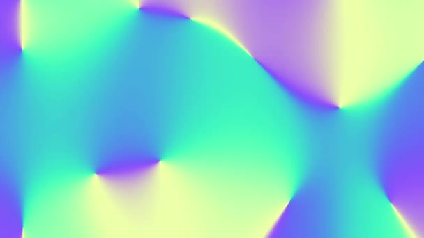 Bucle Abstracto Moda Gradiente Holográfico Grabaciones Bucle — Vídeo de stock