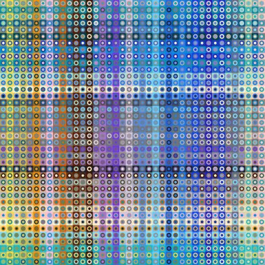 Sorunsuz arka plan. Geometrik soyut desen düşük Poli piksel sanat tarzı. Polka Noktalı desene düşük Poli arka plan üzerinde.