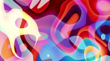 Renkli Kusursuz Sıvı Sanat Soyut Arkaplan. Animasyon. 4k döngü görüntüsü