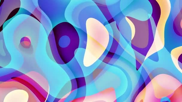 Colorful Seamless Fluid Art Abstract Background Animation Looping Footage — Stock Video