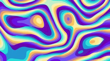 Renkli Kusursuz Sıvı Sanat Soyut Arkaplan. Animasyon. Döngü canlandırması