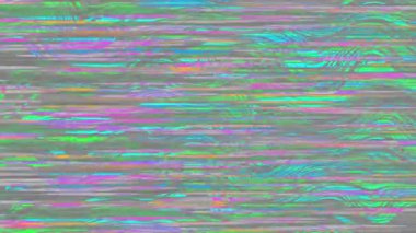 Eski Retro TV - Kötü sinyal yüzünden parazit televizyon sesi. Döngü canlandırması