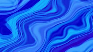 Çizgiler ve dalgalarla pürüzsüz mavi bir arkaplan. Kusursuz döngü animasyonu. 4K görüntü