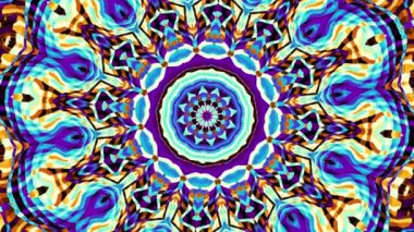 4k döngülü eski yoga mandala dönüyor ve yakınlaştırılıyor