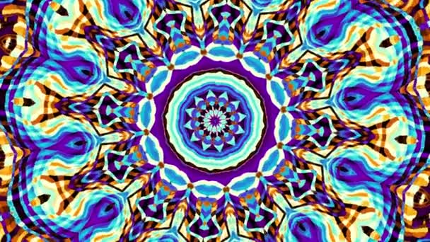 Smyčka Vintage Jóga Mandala Spinning Zooming — Stock video