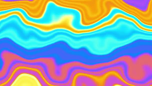 Abstract Colorful Trendy Wavy Background Looping Footage — Stock Video