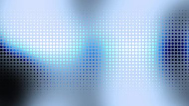 Parlak mavi noktalar ve bulanık arkaplan içeren soyut bir arkaplan. Kusursuz döngü hareketi tasarımı. Video animasyonu Ultra HD 4K 3840x2160