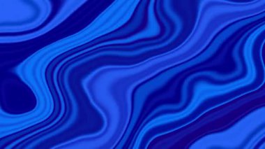 Çizgiler ve dalgalarla pürüzsüz mavi bir arkaplan. Kusursuz döngü animasyonu. 4K görüntü