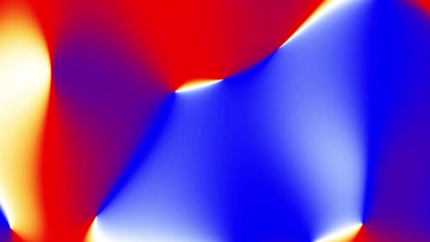 抽象循环3D动画 带有红色蓝色霓虹线的循环背景 — 图库视频影像