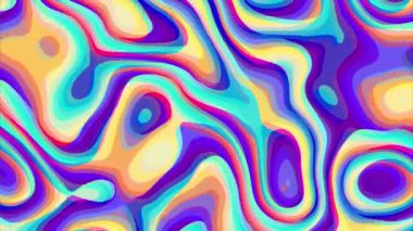Renkli Kusursuz Sıvı Sanat Soyut Arkaplan. Animasyon. Döngü canlandırması
