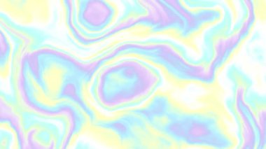 Holografik modern soyut döngülü animasyon. Açık renkli neon pastel renklerle kusursuz bir arkaplan. 4k döngü