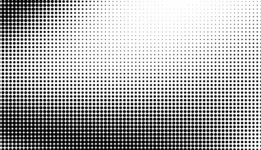 Monokrom gradyan yarım tonlu noktalar arkaplan. Png illüstrasyonunu göster. Şeffaf arkaplanda soyut grunge noktaları