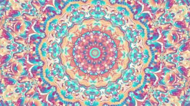 4k döngülü eski yoga mandala dönüyor ve yakınlaştırılıyor