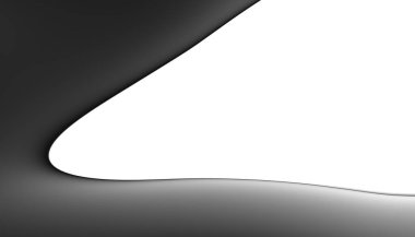 Bulanık şeffaf gradyan arkaplan. Şeffaf png kaplama arkaplanı üzerinde zarif siyah dalgalı çizgi