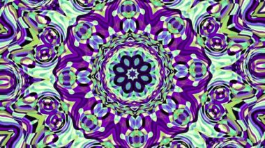 4k döngülü eski yoga mandala dönüyor ve yakınlaştırılıyor