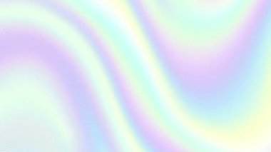 Soyut gökkuşağı spektrumu holografik grafikler, modaya uygun renkli pastel renkli arka plan. Görüntü döngüsü