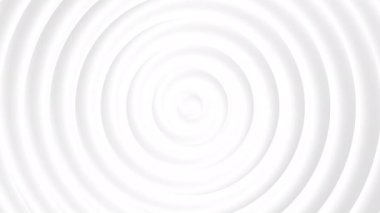 Beyaz daireler soyut arka plan. Temiz modern grafik tasarımı. Kusursuz döngü 3D canlandırma canlandırması