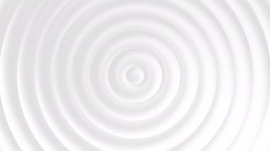 Beyaz ve gri renklerde soyut dairesel döngü arka planı. 3D bg kinetik animasyon, zevk derinliği gölge dokusuna sahip kurumsal küre tarzı tasarım. Geometrik ışık fütüristik grafikleri gösterir