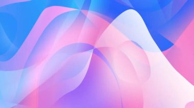 Dalgalar 4k dikişsiz döngü ile soyut mavi eğimli arkaplan