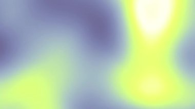 Gradyan siber kireç ve gri yumuşak soyut şekiller hareket sıvısı formunu oluşturur. 3B video dikişsiz döngü şablonu bulanık arkaplan dekorasyonu.